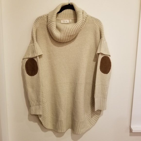 Anthropologie Sweaters - Anthropologie RD Style Elbow Patch Knitted Poncho